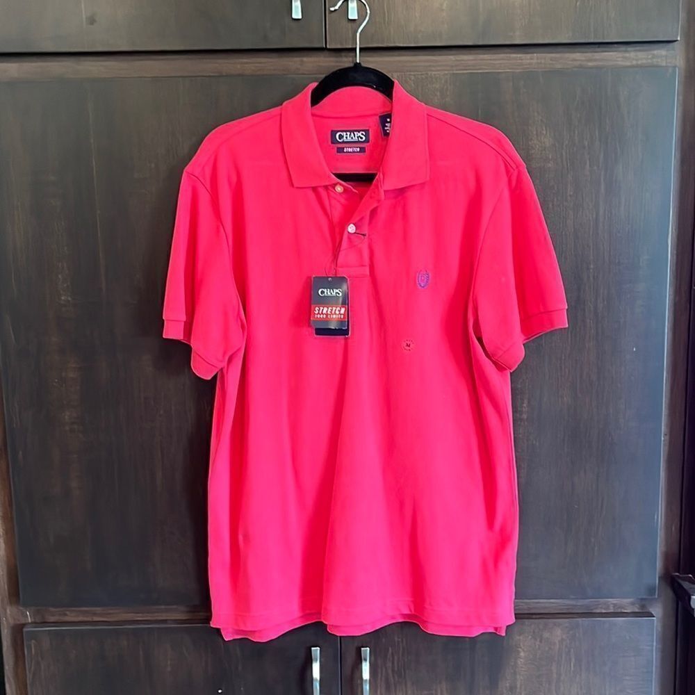 NWT Chaps Pink Polo Shirt